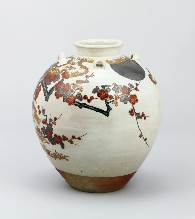 野野村仁清 · 色绘月梅图茶壶